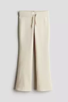 Расклешенные джоггеры H&M, бежевый