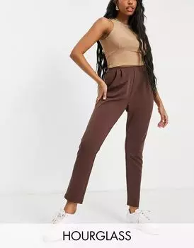 Расклешенные костюмные брюки из джерси ASOS Hourglass