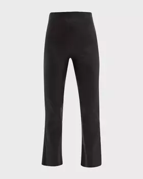 Расклешенные кожаные брюки Florentina By Malene Birger
