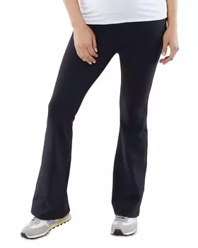 Расклешенные леггинсы для беременных Ingrid & Isabel со складками, черный