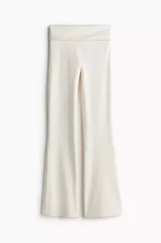 Расклешенные леггинсы для йоги от Softmove. H&M, белый