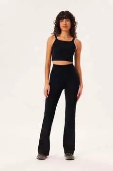 Расклешенные леггинсы Girlfriend Collective, черный