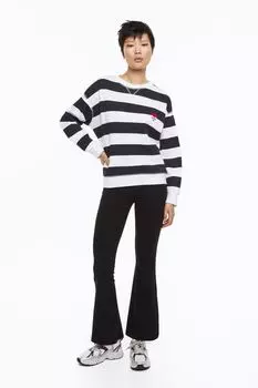 Расклешенные леггинсы H&amp;M, черный