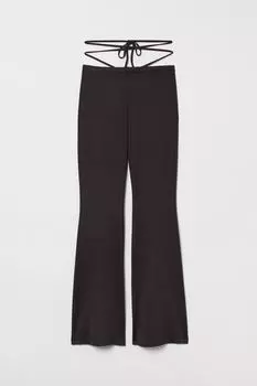 Расклешенные леггинсы H&amp;M, черный