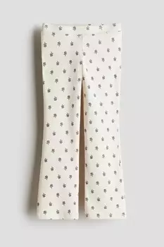 Расклешенные леггинсы H&M, бежевый