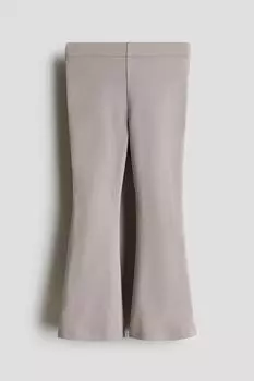 Расклешенные леггинсы H&M, бежевый