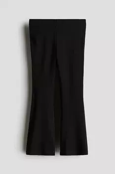 Расклешенные леггинсы H&M, черный