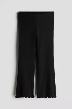 Расклешенные леггинсы H&M, черный