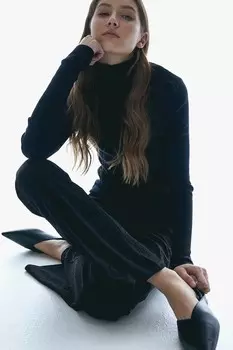 Расклешенные леггинсы H&M, черный