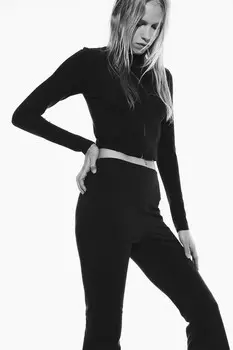 Расклешенные леггинсы H&M, черный