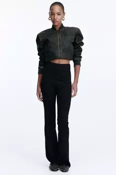 Расклешенные леггинсы H&M, черный