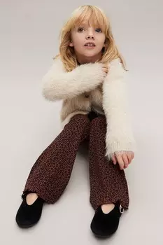 Расклешенные леггинсы H&M, коричневый