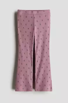 Расклешенные леггинсы H&M, розовый