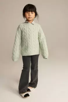 Расклешенные леггинсы H&M, серый