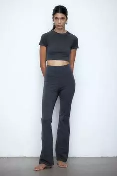 Расклешенные леггинсы H&M, серый
