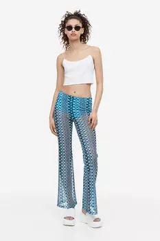Расклешенные леггинсы H&M, синий