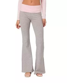 Расклешенные леггинсы с контрастной отделкой Edikted Molly, серый