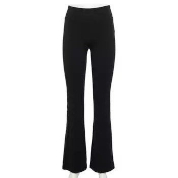 Расклешенные леггинсы с высокой посадкой Junior's SO Fave, цвет Pitch Black