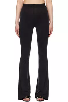Расклешенные леггинсы Versace Jeans Couture, черный
