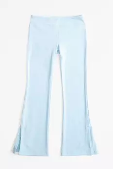 Расклешенные леггинсы в рубчик Abercrombie & Fitch, синий