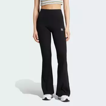Расклешенные леггинсы в рубчик Essentials Adidas, цвет Black