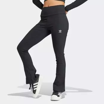 Расклешенные леггинсы в рубчик Essentials adidas Originals, цвет black