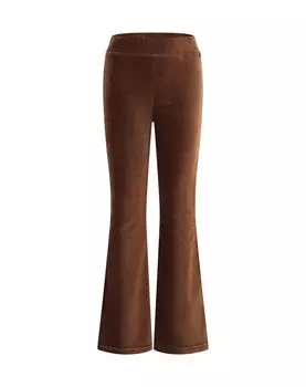 Расклешенные леггинсы We Fashion, темно коричневый