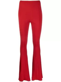 Расклешенные легинсы с завышенной талией Magda Butrym, красный