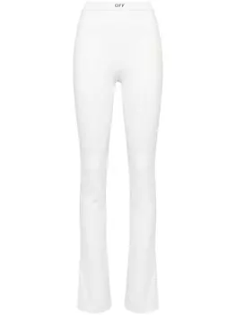 Расклешенные легинсы Sleek Split Off-White, белый