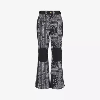 Расклешенные лыжные брюки Niseko средней посадки из эластичной ткани P.E Nation, черный