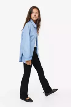 Расклешенные низкие джинсы H&M, черный