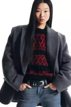 Расклешенные низкие джинсы H&M, синий