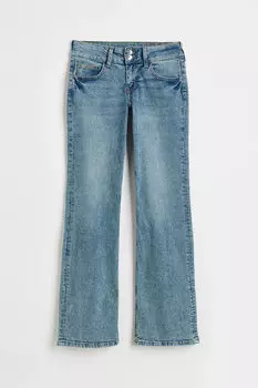 Расклешенные низкие джинсы H&M, синий