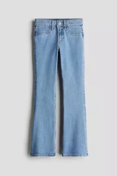 Расклешенные низкие джинсы H&M, синий