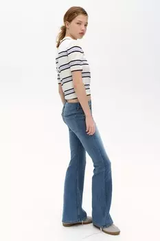 Расклешенные низкие джинсы H&M, синий