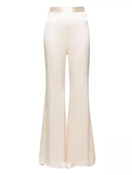 Расклешенные пижамные брюки с завышенной талией Nina Ricci, бежевый