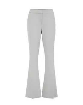 Расклешенные плиссированные брюки WE Fashion, светло-серый