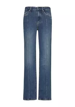 Расклешенные плиссированные джинсы s.Oliver, синий