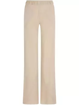 Расклешенные шелковые спортивные брюки Giorgio Armani, нейтральный