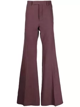 Расклешенные шерстяные брюки Rick Owens, фиолетовый
