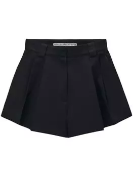 Расклешенные шорты Alexander Wang, черный