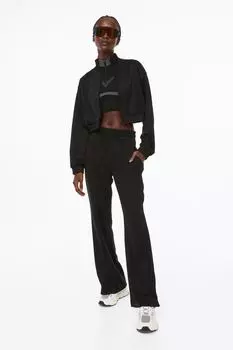 Расклешенные спортивные брюки DryMove H&amp;M, черный