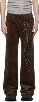 Расклешенные спортивные брюки из бархата Praying