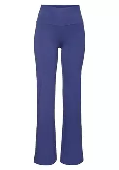 Расклешенные спортивные брюки LASCANA ACTIVE, темно-синий