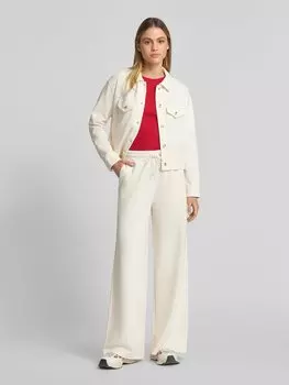 Расклешенные спортивные брюки, модель «ETOM» BOSS Orange, кремовый