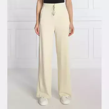 Расклешенные спортивные брюки Patrizia Pepe, бежевый