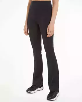 Расклешенные спортивные леггинсы Calvin Klein, черный