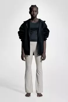 Расклешенные спортивные леггинсы из материала drymove H&M, бежевый