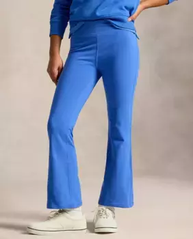 Расклешенные спортивные штаны для девочек с лошадью Polo Ralph Lauren, синий индиго