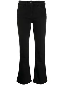 Расклешенные укороченные джинсы 3x1, черный